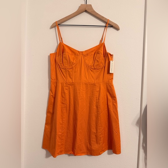 NWT Favorite Daughter The Whats Your Sign Dress in Creamsicle - Picture 4 of 7